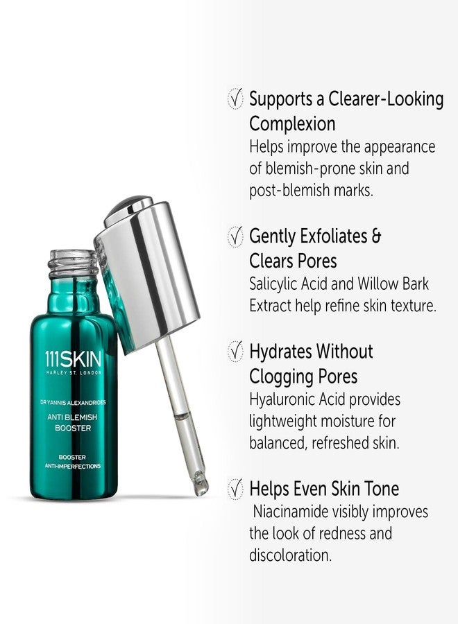 111سكن سيروم 111SKIN المعزز لمكافحة الشوائب، سيروم مرطب ومقشر للوجه مع حمض الهيالورونيك والنياسيناميد وحمض الساليسيليك، يساعد على تقليل آثار حب الشباب والمسام المسدودة لجميع أنواع البشرة، 0.68 أونصة سائلة - Image 4